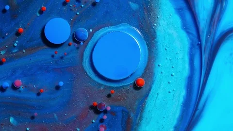 Fantastic structure of colorful bubbles. Stock Footage 81247911