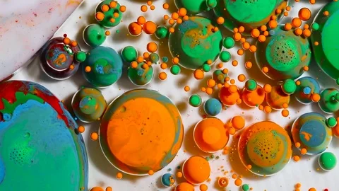 Fantastic structure of colorful bubbles. Stock-Footage 84855047