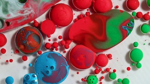 Fantastic structure of colorful bubbles. Stock Footage 85327189