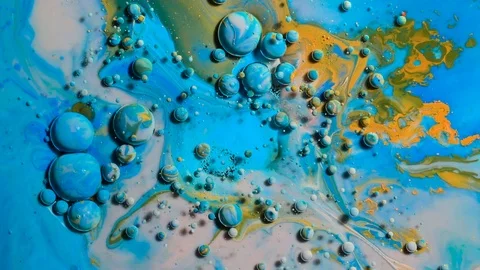 Fantastic structure of colorful bubbles Stock Footage 85911648