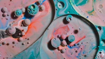 Fantastic structure of colorful bubbles Video stock 85911664