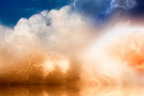 Fantastic sunset Stockillustratie