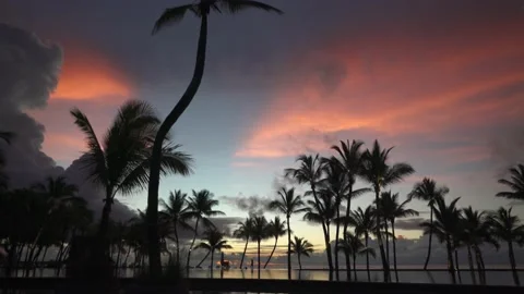 Fantastic sunset overlooking the ocean Stock Footage 185639461