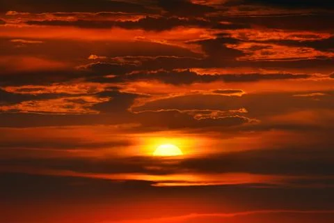 Fantastic sunset Stock Photos