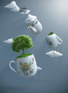 Fantastic tea Stock Illustration