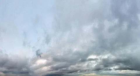 Fantastic thunderclouds at sunrise Stock Photos