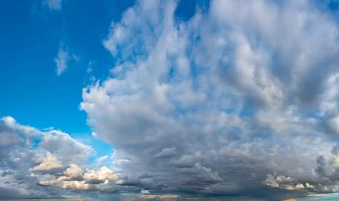 Fantastic thunderclouds at sunrise Foto stock