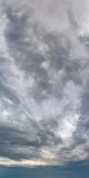Fantastic thunderclouds, vertical panorama Stock Photos