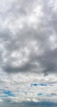 Fantastic thunderclouds, vertical panorama Stock Photos