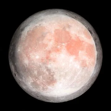 Fantastic view of moon. Solar system. Elements of this image furnished by NAS Stock Illustration