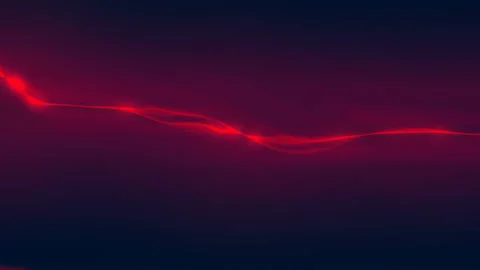 Fantastic wavy dynamic animation on a dark background. 3d rendering. 4K, UHD Stock Footage 119227186