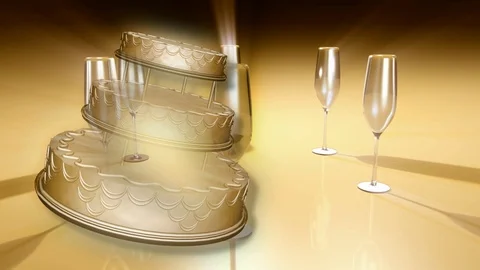 A fantastic wedding background, fully loopable Stock Footage 87857080