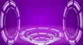 Fantastic white circles on purple background, loop HD Footage