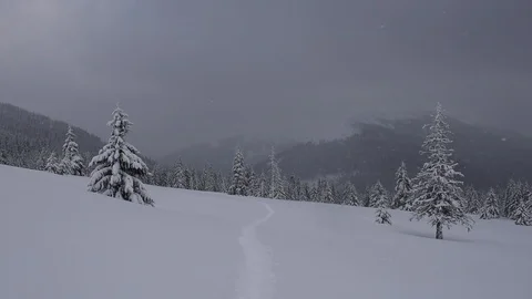 Fantastic winter landscape Video stock 89837706
