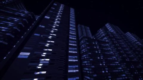 A fantasy 3d rendering of a time portal space sector with shimmering elevator Stock Illustration