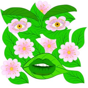 Fantasy abstract Apple Illustrazione stock