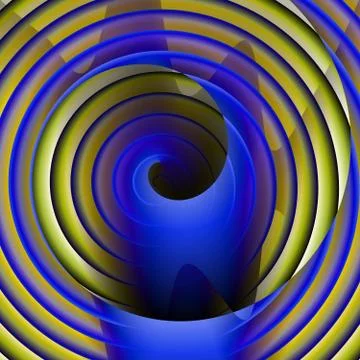 Fantasy abstract artistic space concept of black hole Stock Illustration