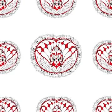 Fantasy abstract heart Illustrazione stock