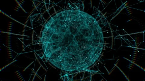 Fantasy Abstract Technology And Engineering Motion Background Stock Footage 99158242