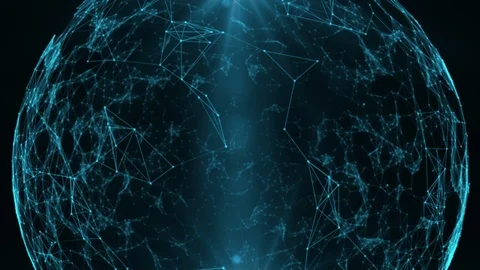 Fantasy abstract technology blue Video stock 117035929