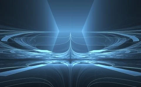 Fantasy abstract time warp background Stock Illustration