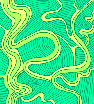 Fantasy abstract wave background, menthol color Stock Illustration