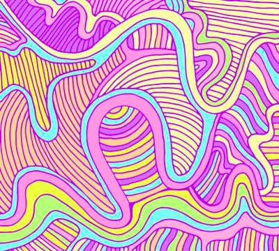 Fantasy abstract wave background, pastel color. Stock Illustration