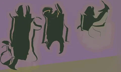 Fantasy alien invaders Stock-Illustration