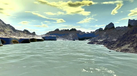 Fantasy alien planet Stock-Footage 42873311