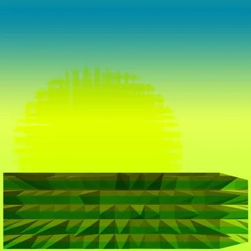 Fantasy alien sky defense wall 스톡 일러스트