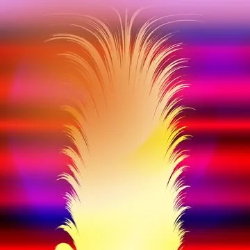 Fantasy alien sky Illustrazione stock