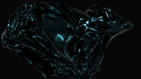 Fantasy and abstract liquid sphere on black gradient 스톡 동영상 242614855