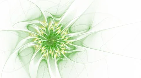 Fantasy artistic flower with lighting effect. Ilustración de archivo