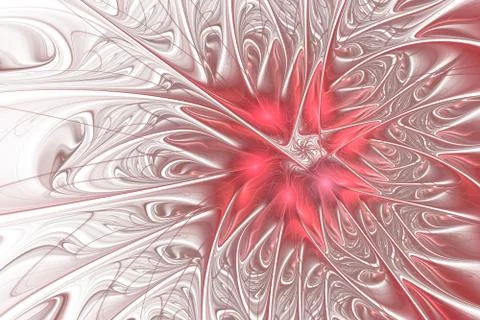 Fantasy artistic flower with lighting effect. イラスト素材