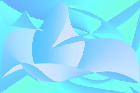 Fantasy background with blue, turquoise and blue light effect. Illustrazione stock