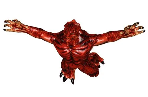 Fantasy big monster Stock Illustration