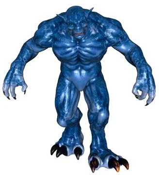 Fantasy big monster Stock Illustration