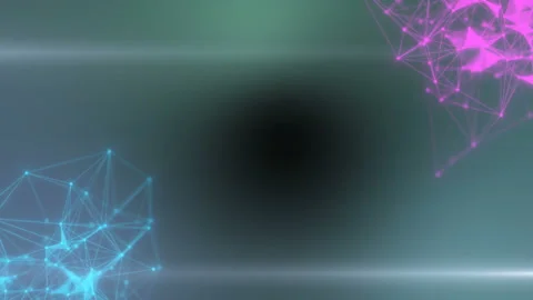 Fantasy blue textured abstract shape and light particles in organic motion Stock Footage 113125891