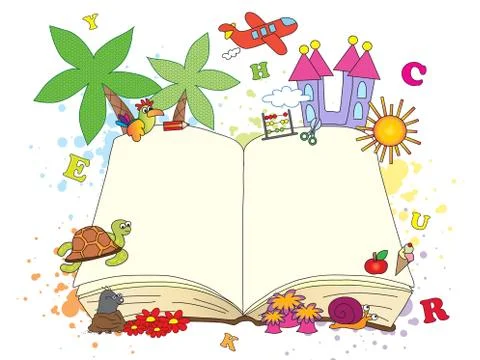 Fantasy book Stock Illustration