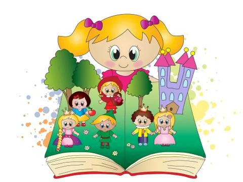 Fantasy book Stock Illustration