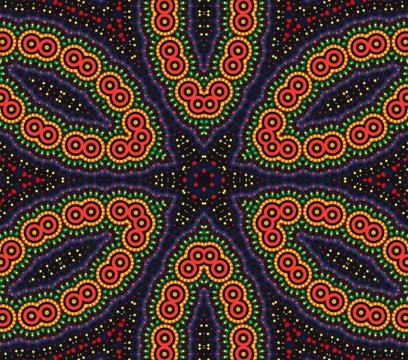 Fantasy bright background Black background with bright color pattern Copyr... Stock Photos