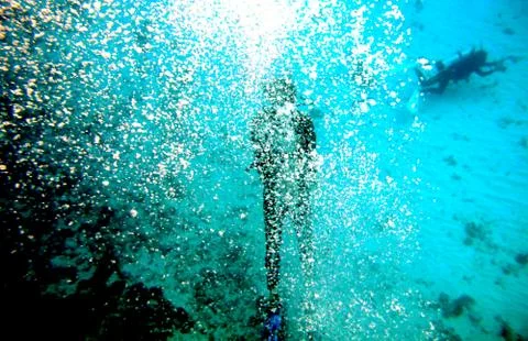 Fantasy bubble diver Foto stock