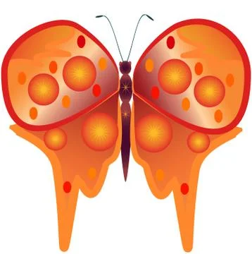 Fantasy butterfly. Stock Illustration