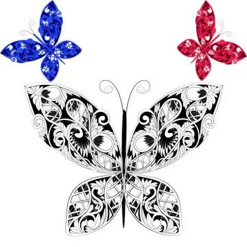 Fantasy Butterfly Illustrazione stock