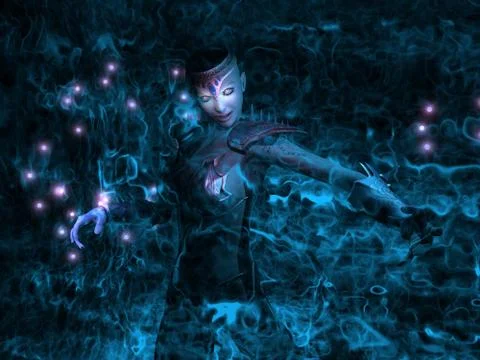 Fantasy character wizard 스톡 일러스트