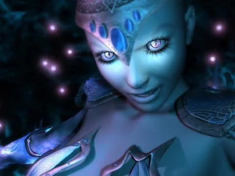 Fantasy character wizard Illustrazione stock