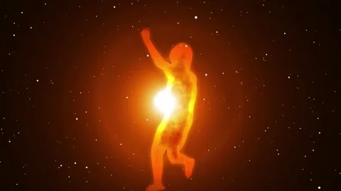 The fantasy of a child running carrying light in the night Vídeos de archivo 168552342