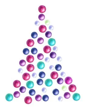 Fantasy Christmas tree Stock Illustration