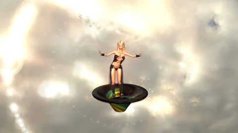 Fantasy Cloud Dance (Version Two) Video stock 32495180