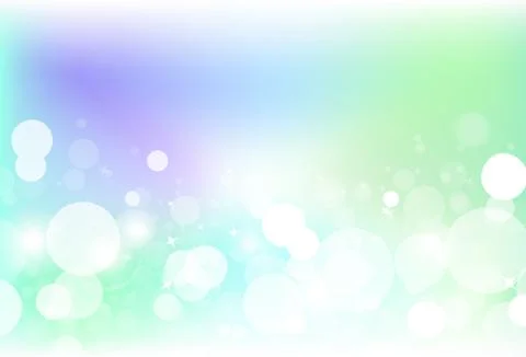 Fantasy colorful bokeh blur bubble air with stars dust glitter sparkle nature Stock Illustration